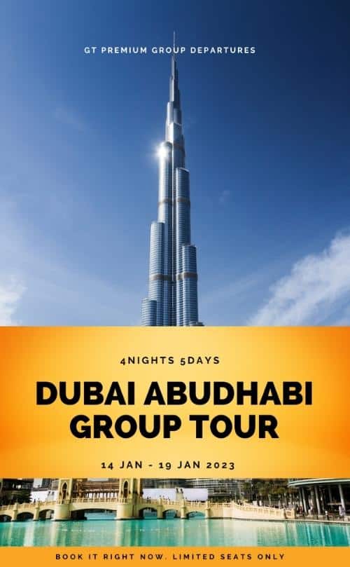Dubai Abudhabi Group Tour 14 jan - 19 jan