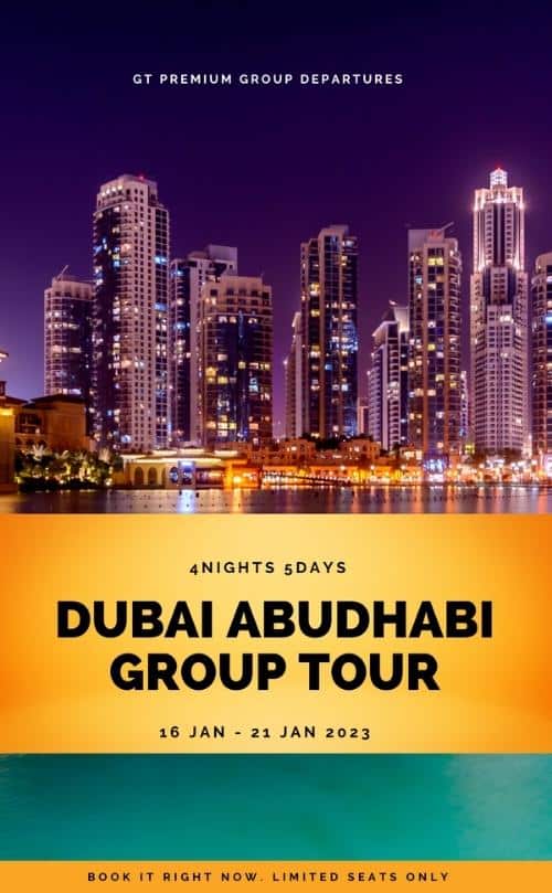 Dubai Abudhabi Group Tour 16 jan - 21 jan