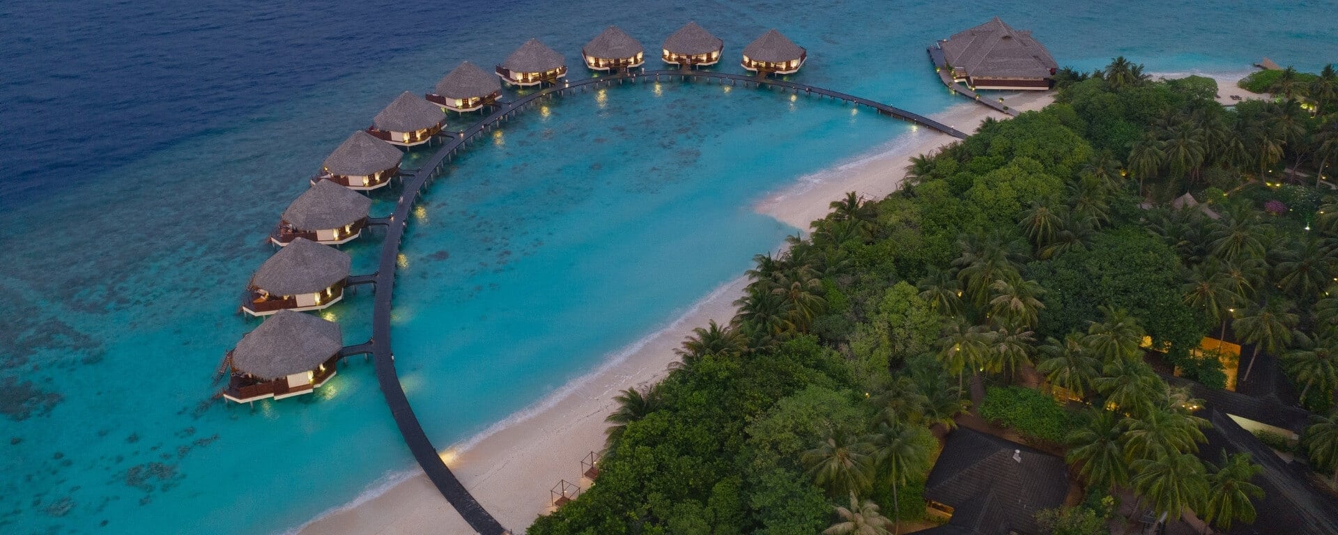 Maldives Meedhupparu Aerial View
